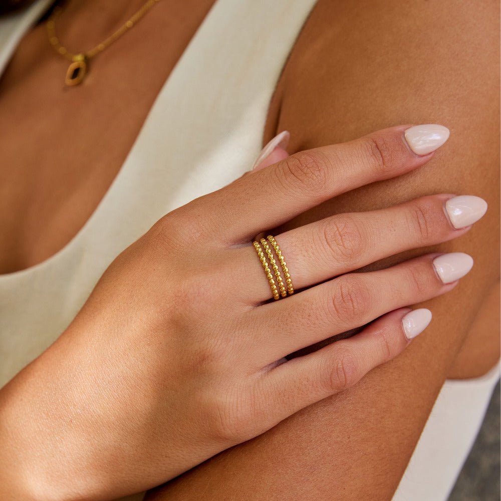 Ohio Triple Bead Ring