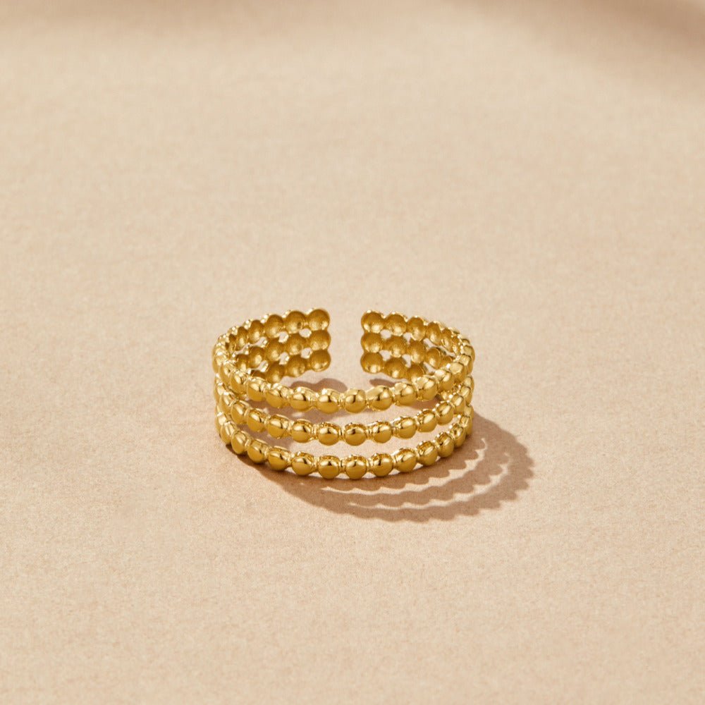 Ohio Triple Bead Ring