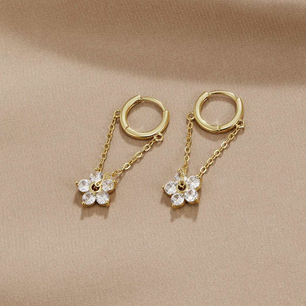Fiora Bloom Chain Earrings