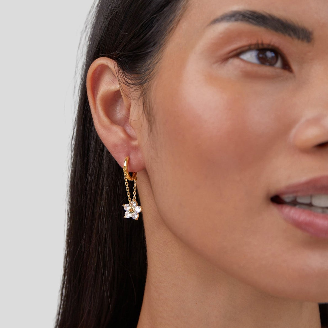 Fiora Bloom Chain Earrings