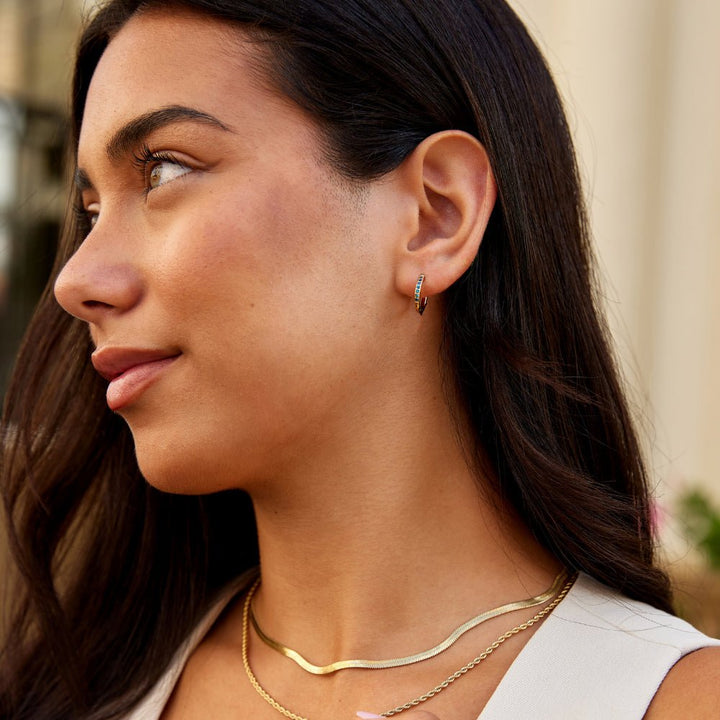 Saphira Pavé Crystal Hoops