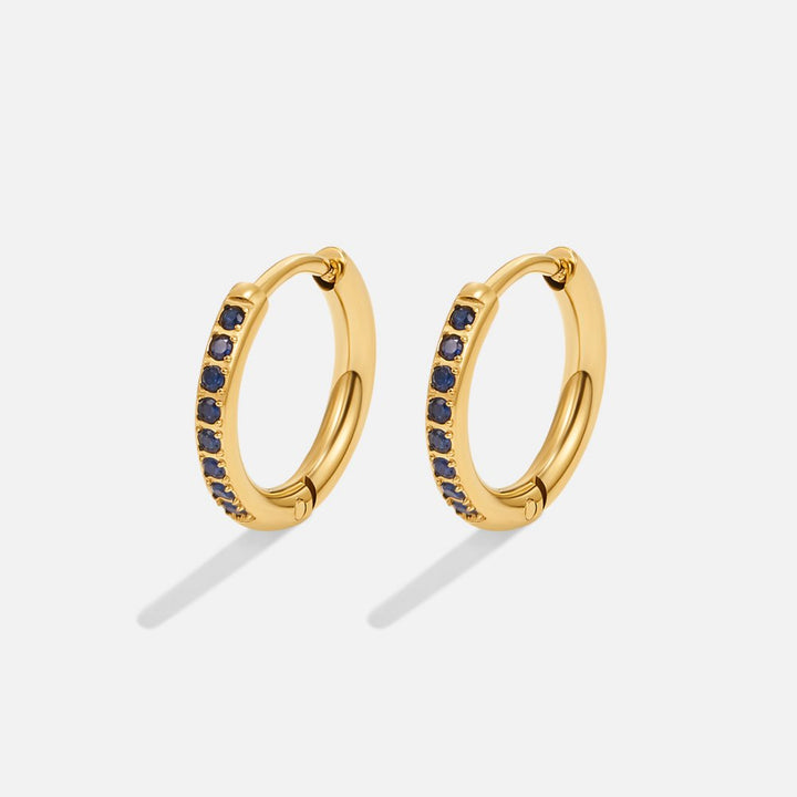 Saphira Pavé Crystal Hoops