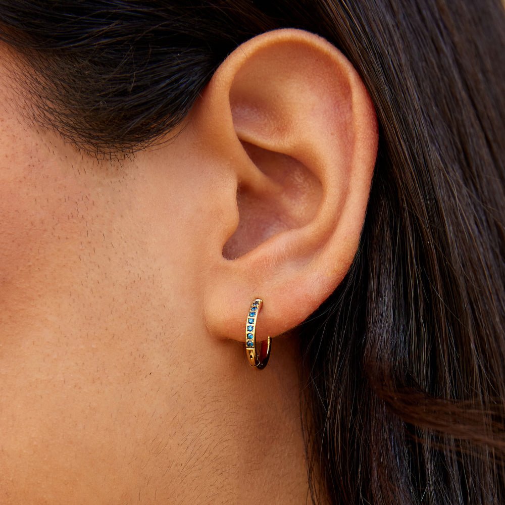 Saphira Pavé Crystal Hoops