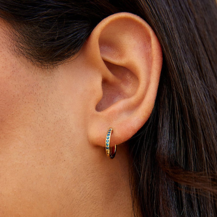 Saphira Pavé Crystal Hoops