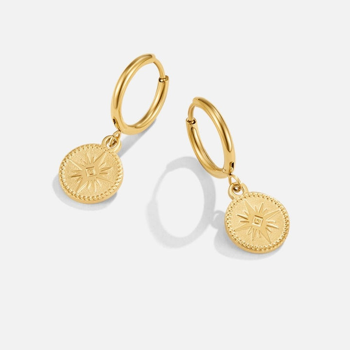 Lunara Celestial Coin Earrings