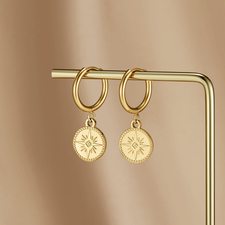 Lunara Celestial Coin Earrings