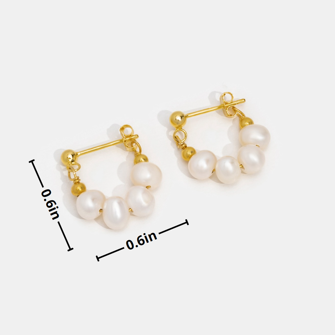 Vivienne Petite Pearl Hoops