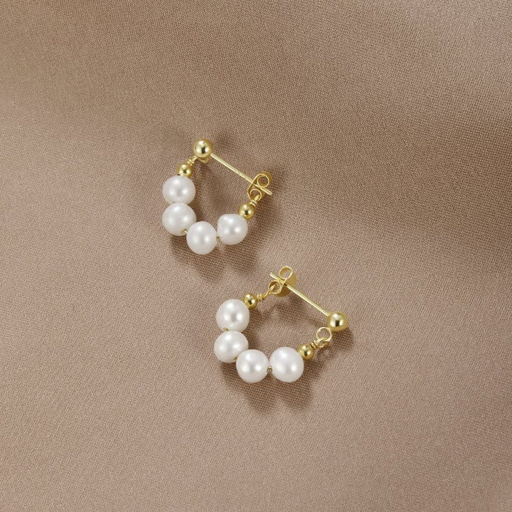 Vivienne Petite Pearl Hoops