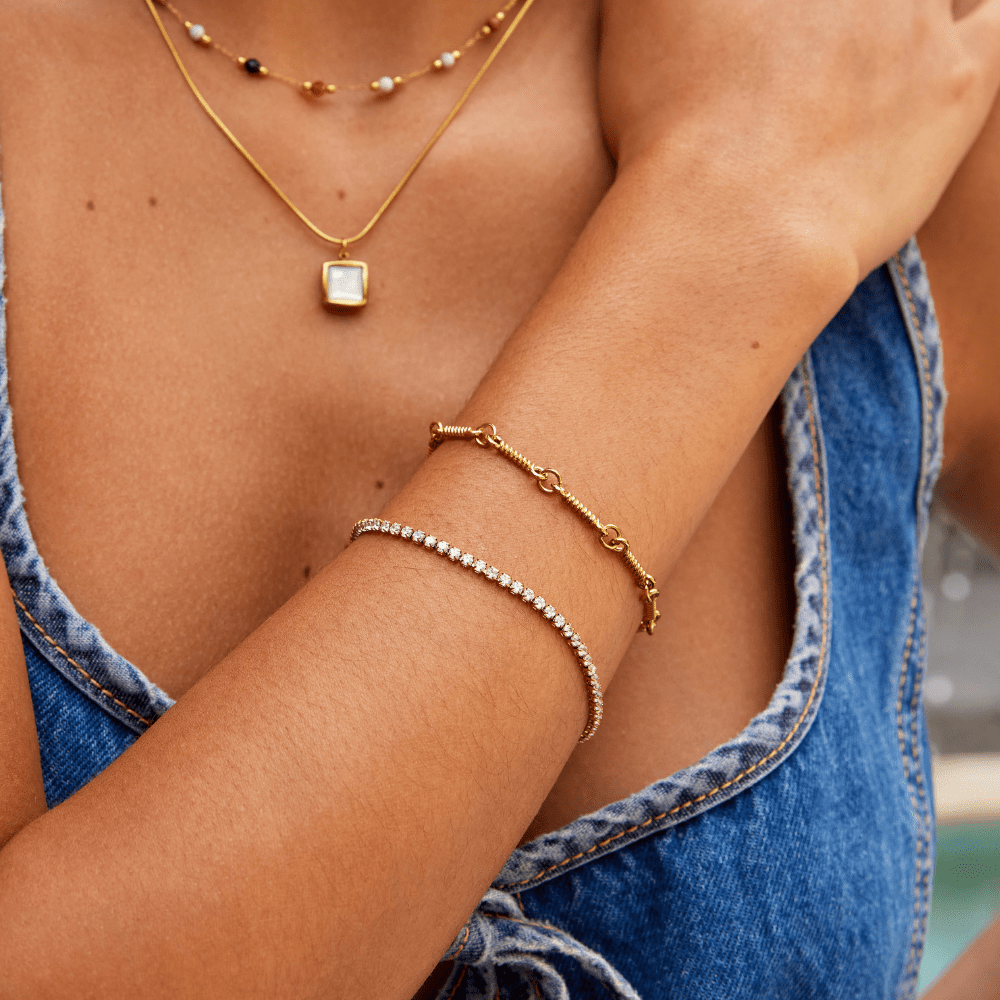 Lyra Gold Tennis Bracelet