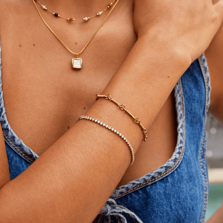 Lyra Gold Tennis Bracelet