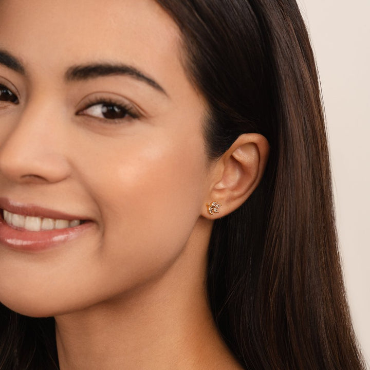 Seren Botanical Crystal Earrings