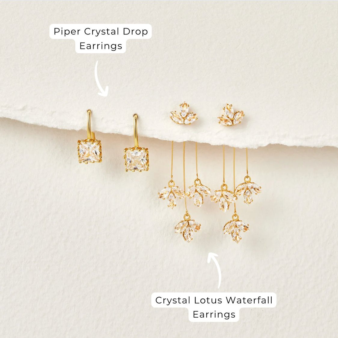 Liana Lotus Waterfall Earrings