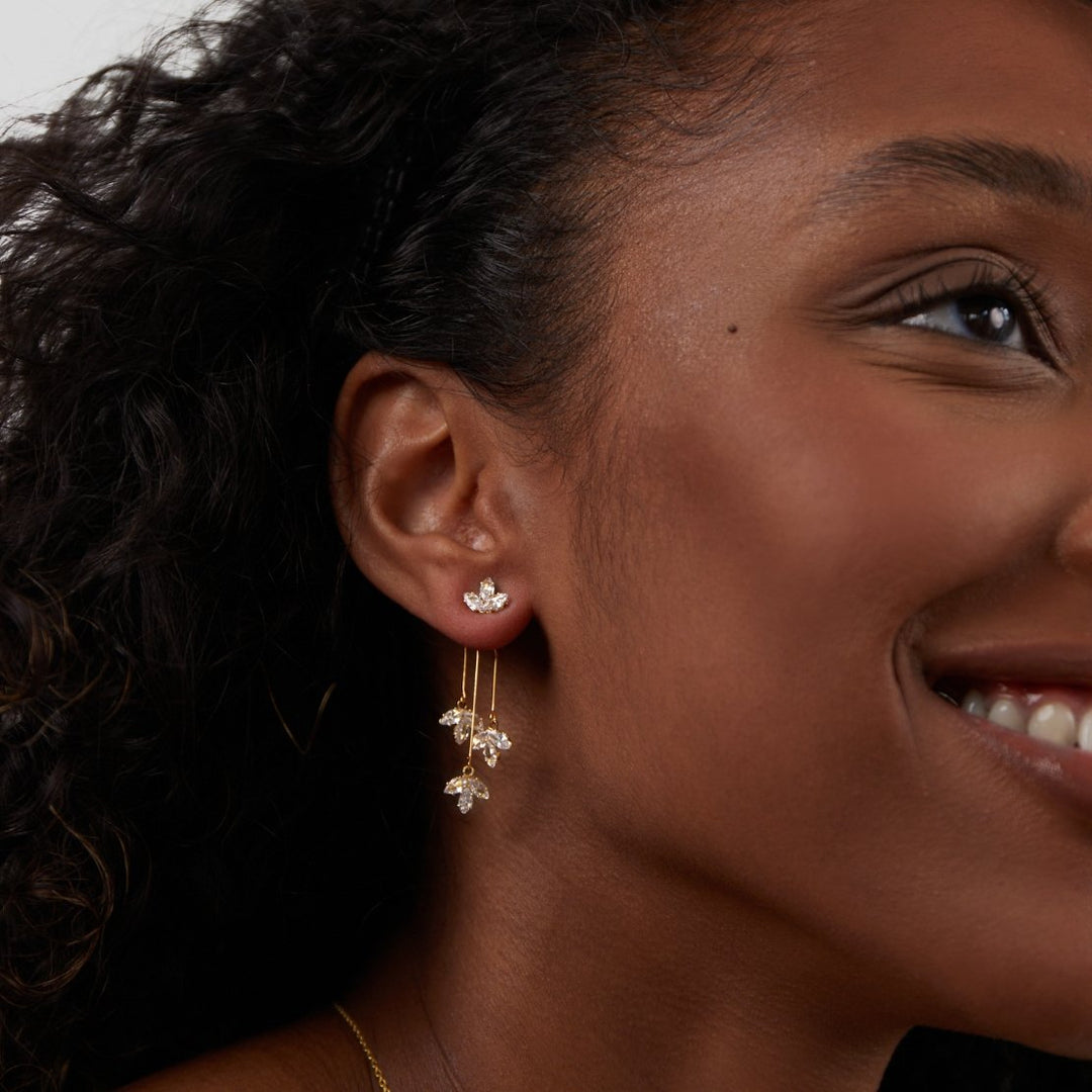Liana Lotus Waterfall Earrings