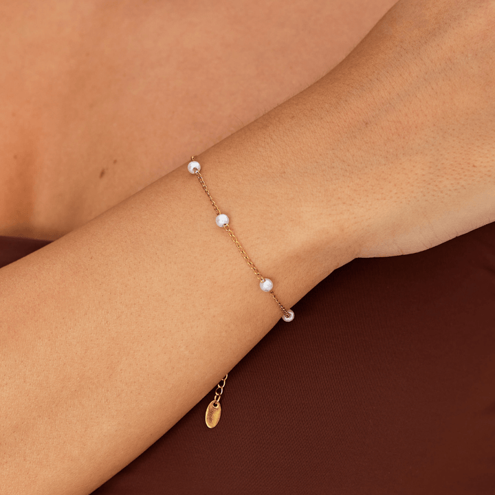 Lina Pearl Chain Bracelet