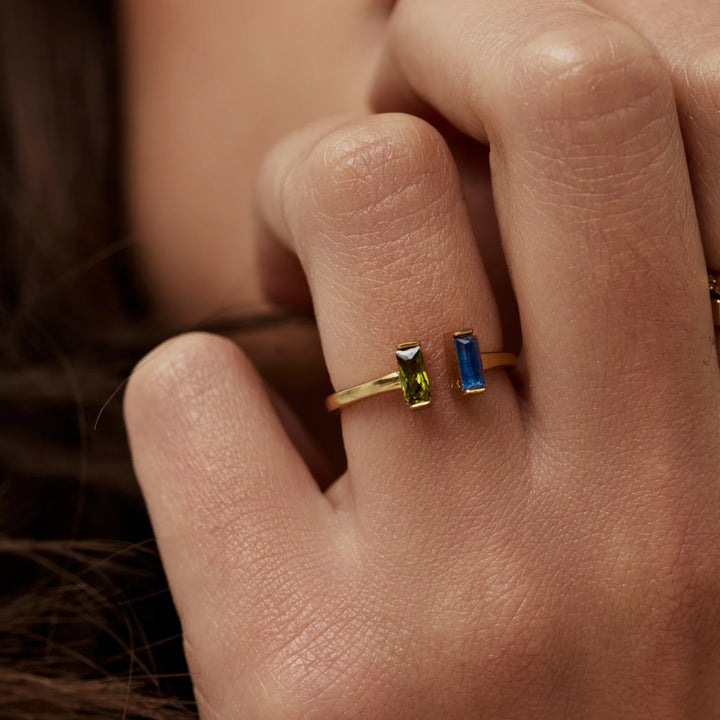 Briony Duo Baguette Ring
