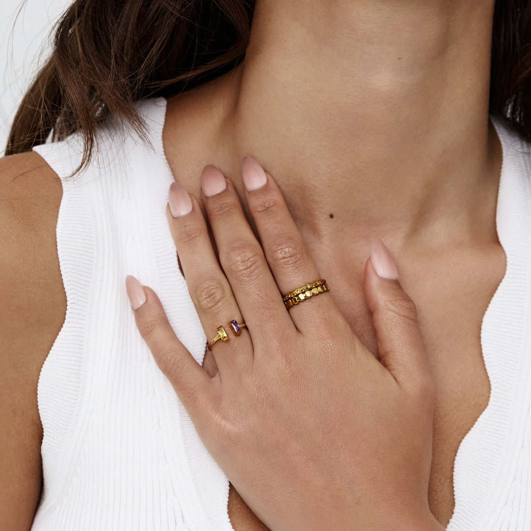 Briony Duo Baguette Ring