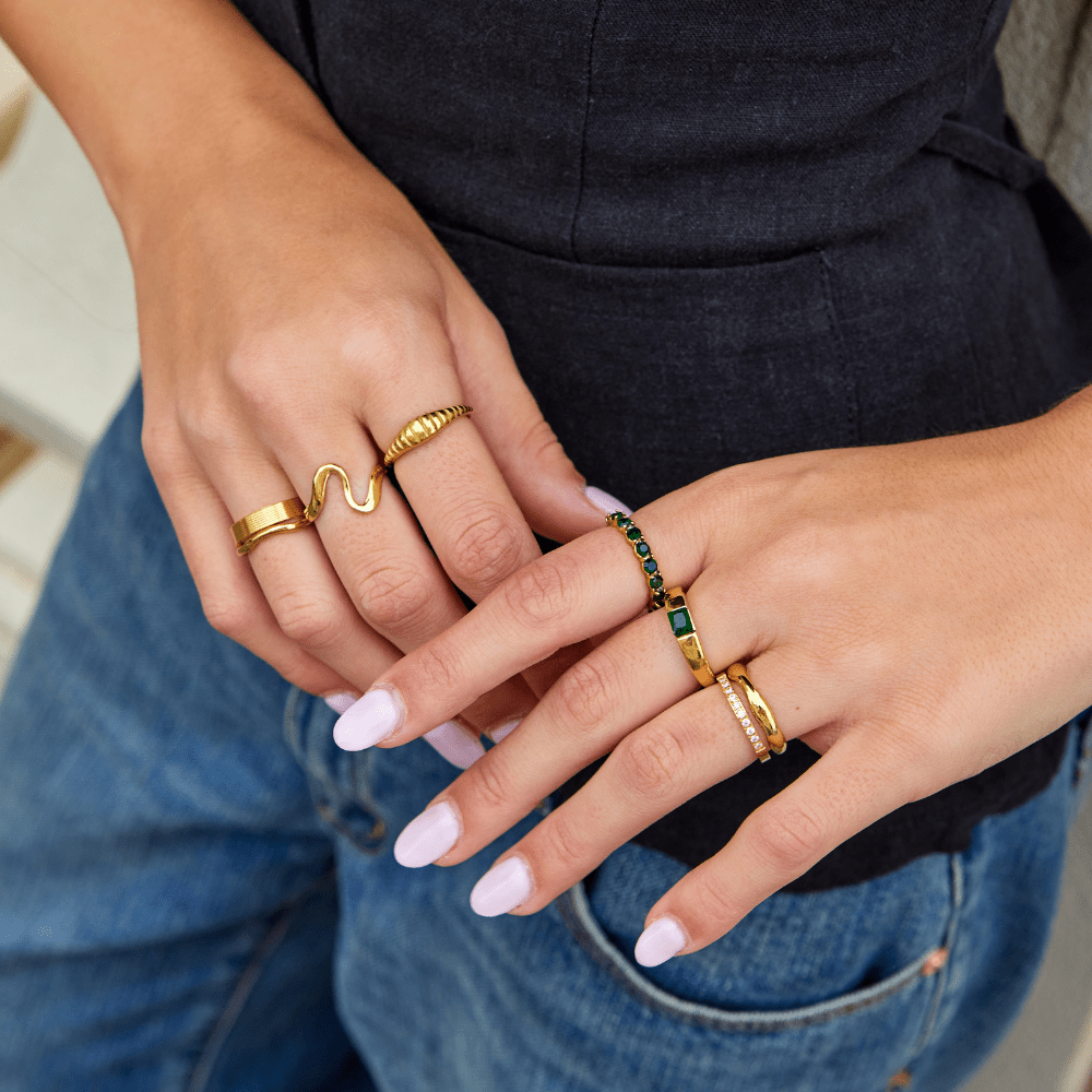 Maelle Emerald Eternity Ring