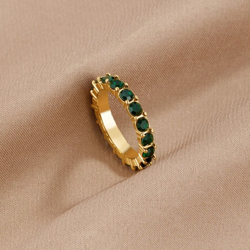 Maelle Emerald Eternity Ring