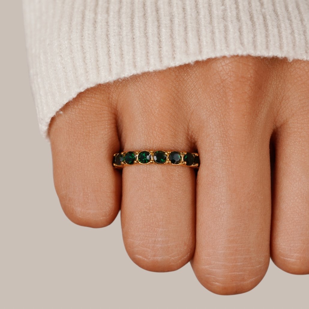 Maelle Emerald Eternity Ring