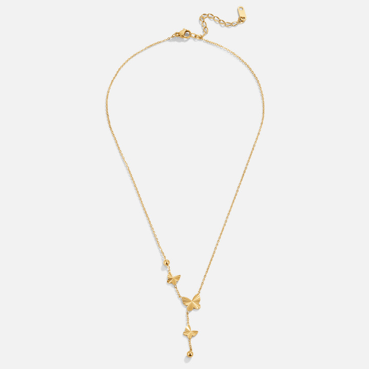 Elodie Butterfly Cascade Necklace