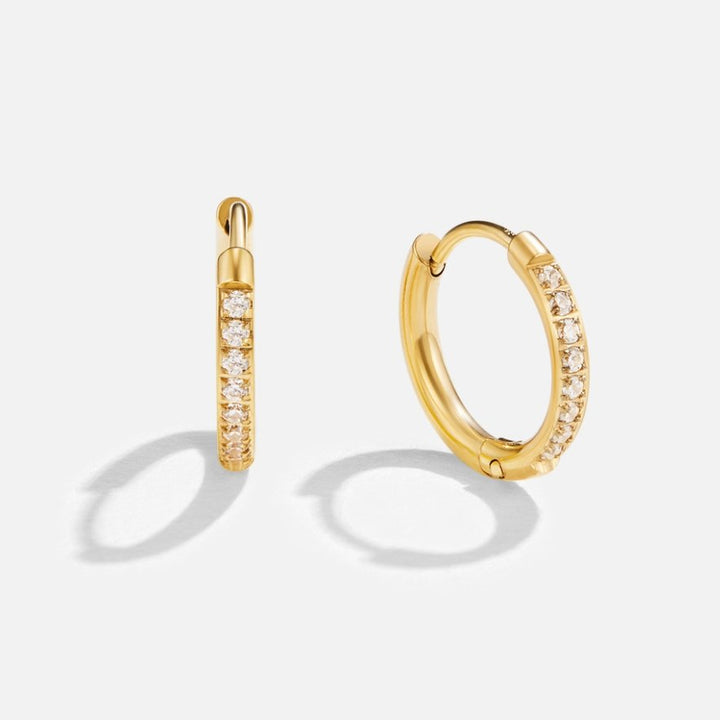 Marena Eternity Crystal Hoops