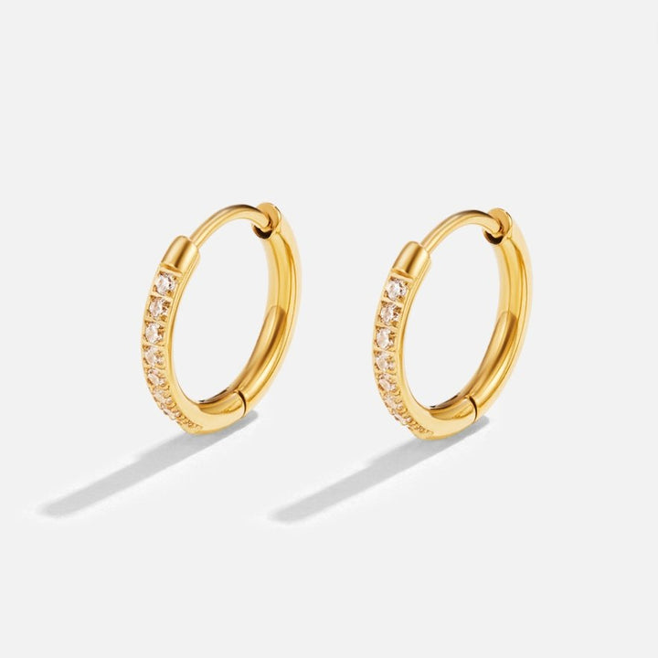 Marena Eternity Crystal Hoops