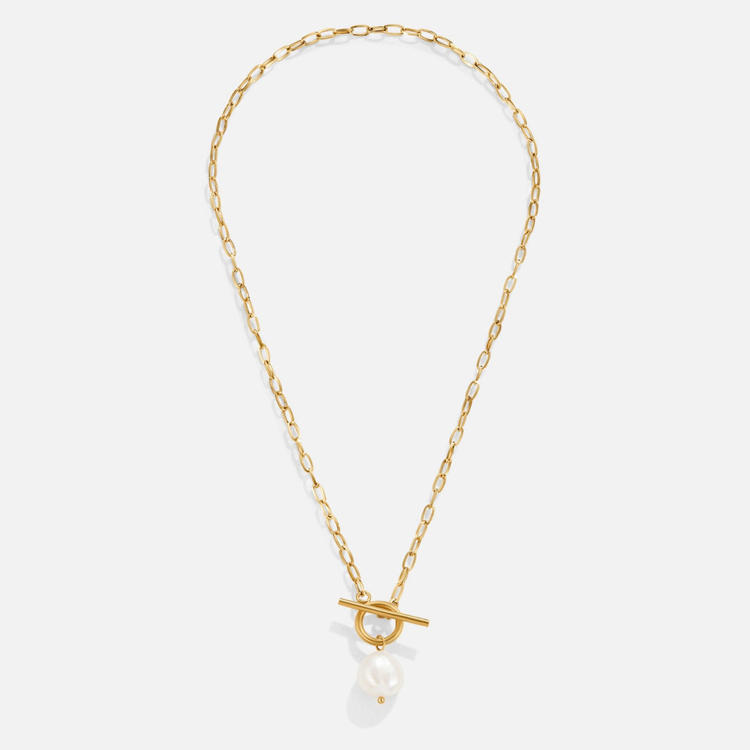 Eva Pearl Toggle Necklace