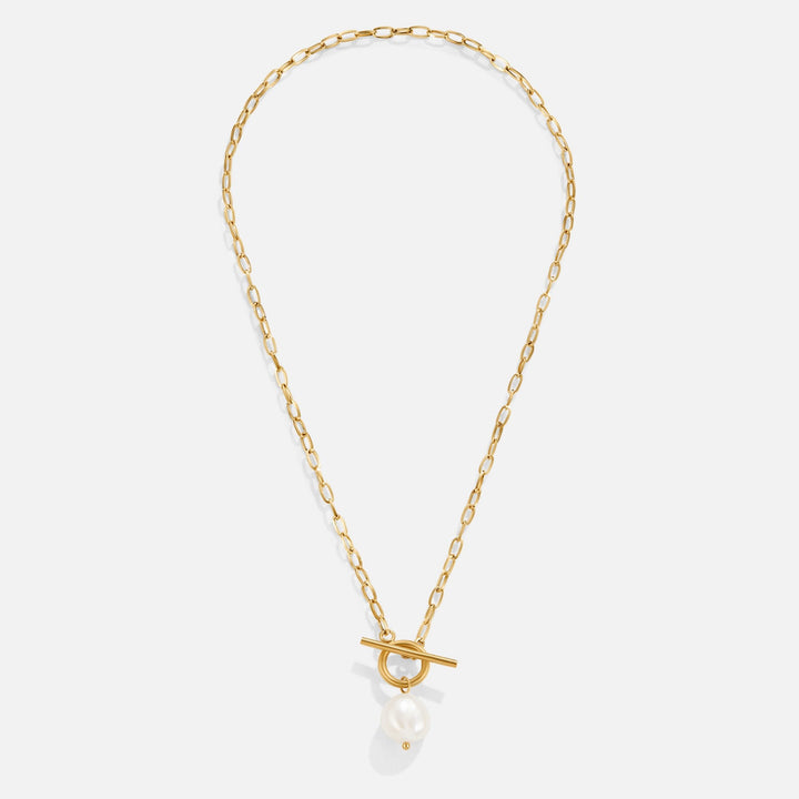 Eva Pearl Toggle Necklace