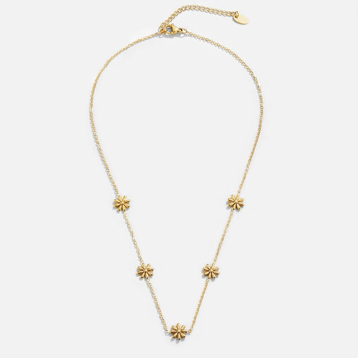 Flora Dainty Gold Necklace