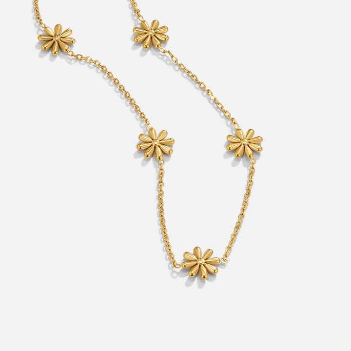 Flora Dainty Gold Necklace
