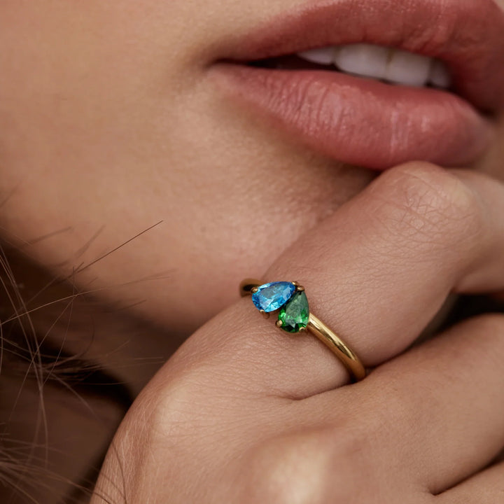 Florence Two Hearts Ring