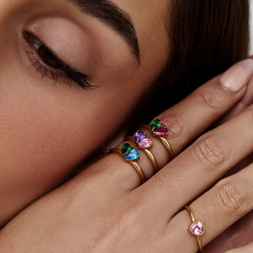 Florence Two Hearts Ring