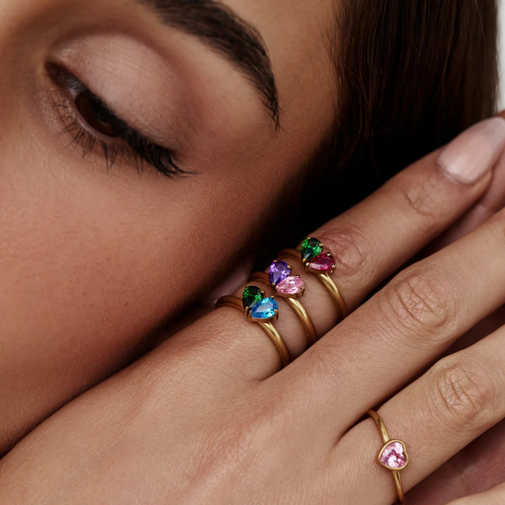 Florence Two Hearts Ring