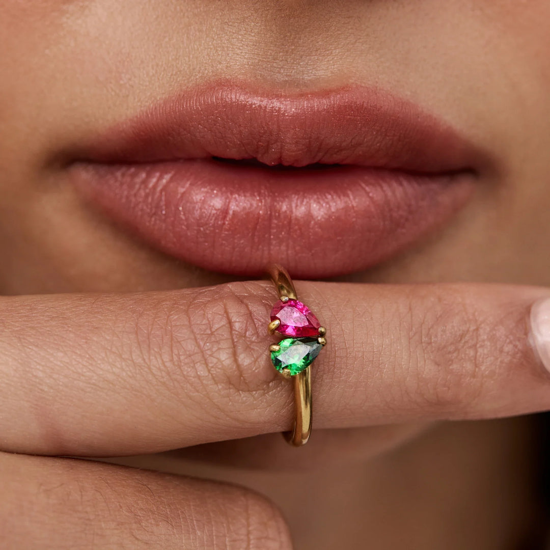 Florence Two Hearts Ring