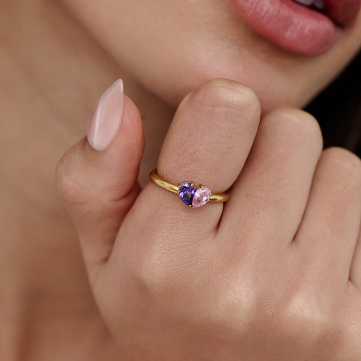 Florence Two Hearts Ring