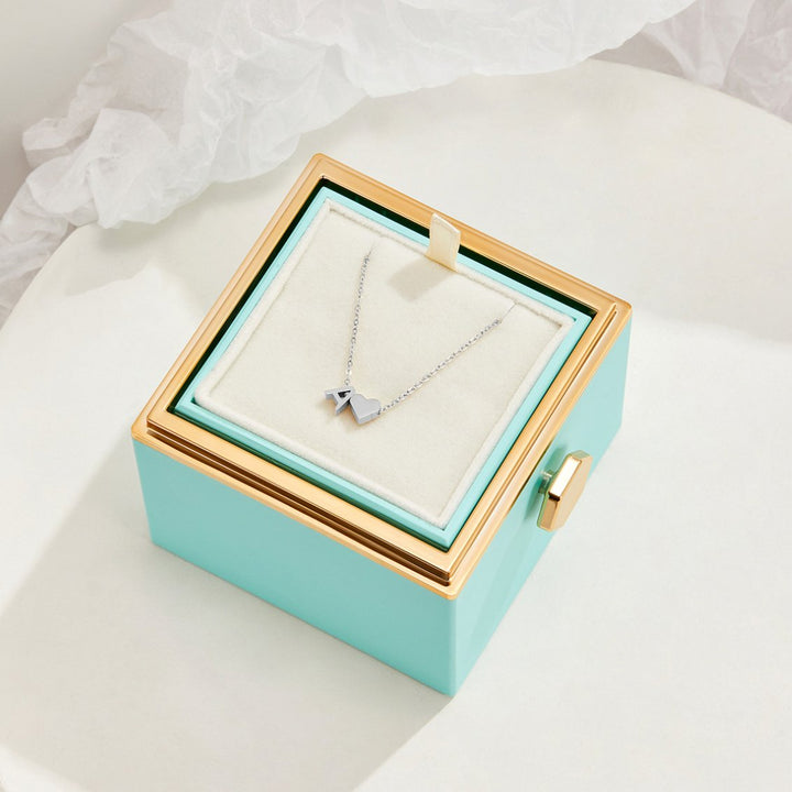 Ayla Silver Heart Initial