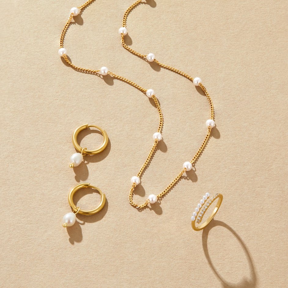 Mira Pearl Hoops