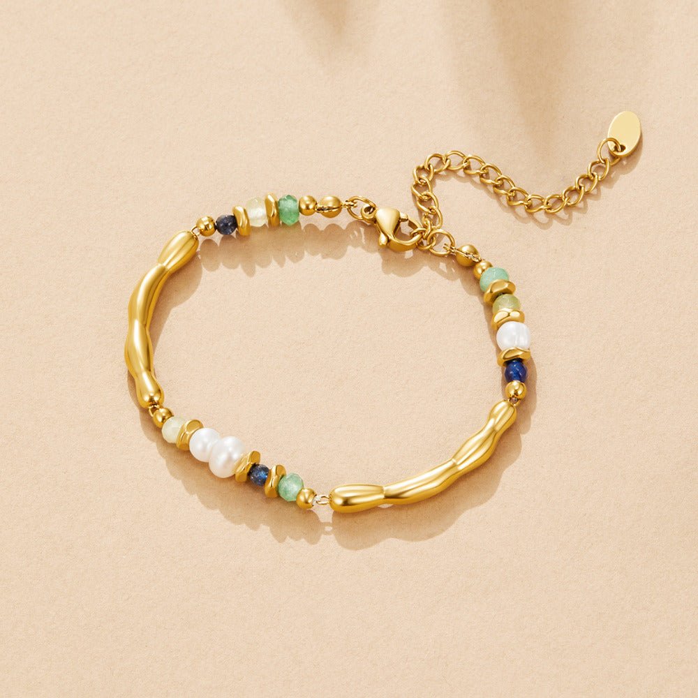 Celeste Pearl Stone Bracelet
