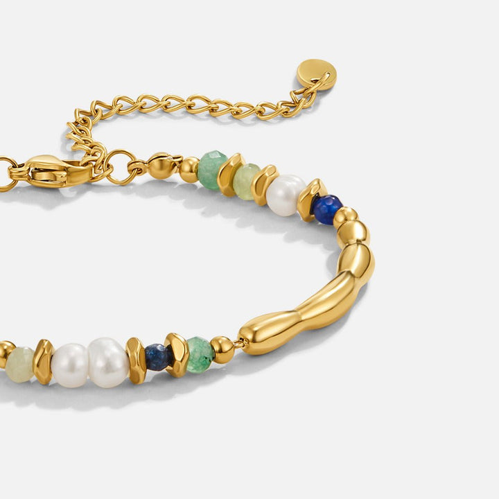 Celeste Pearl Stone Bracelet