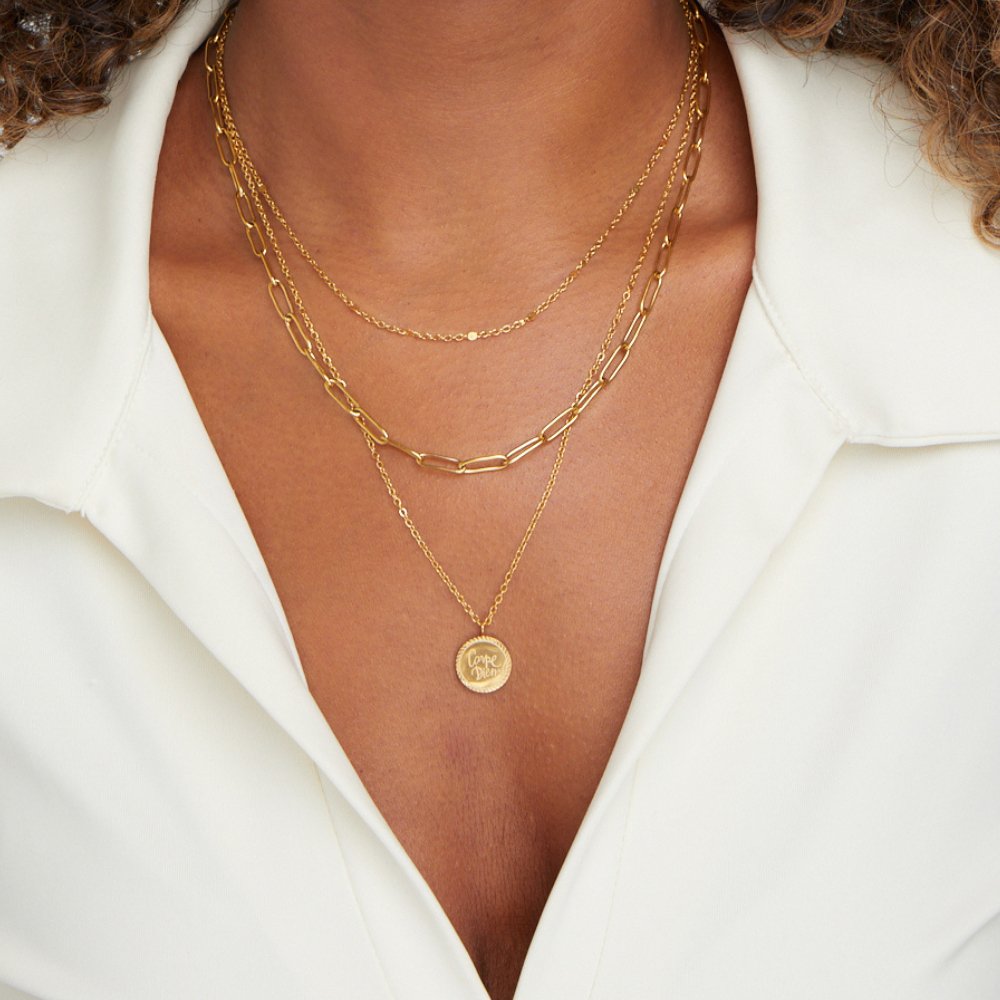 Elara Coin Layered Necklace