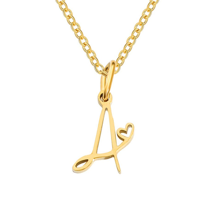 Elara Letter Pendant Necklace