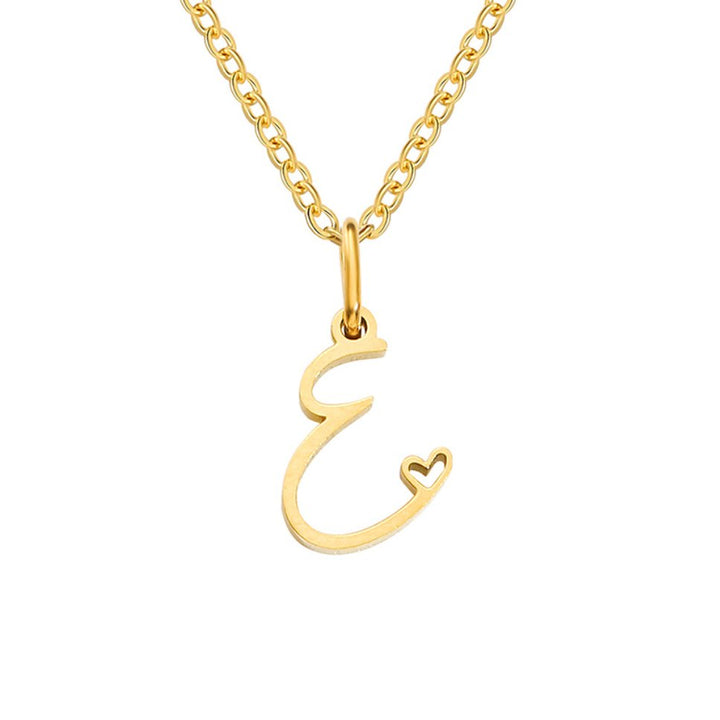 Elara Letter Pendant Necklace