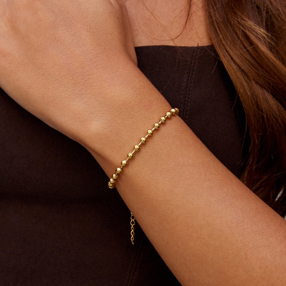 Lulu Gold Bead Bracelet