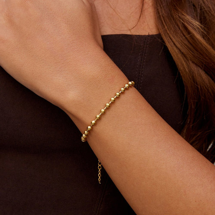 Lulu Gold Bead Bracelet