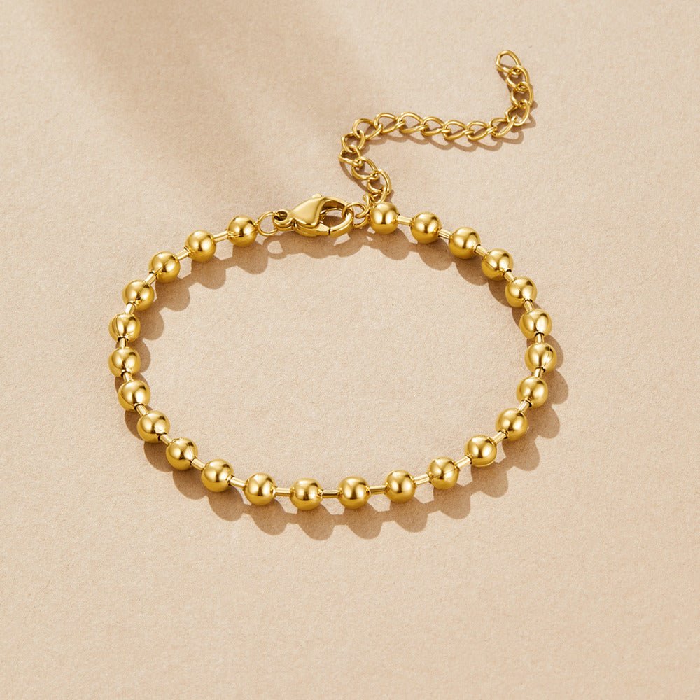 Lulu Gold Bead Bracelet