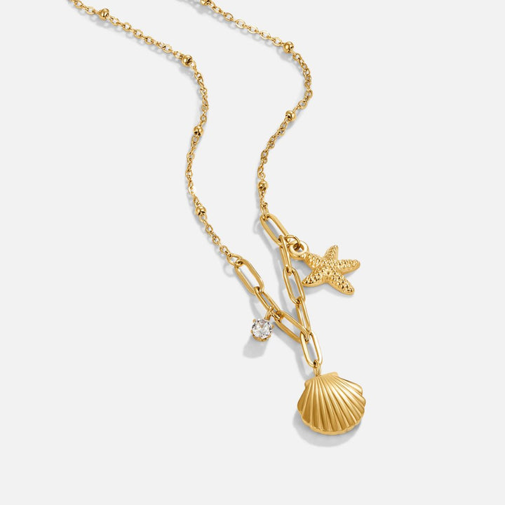 Soleil Shell Charm Necklace