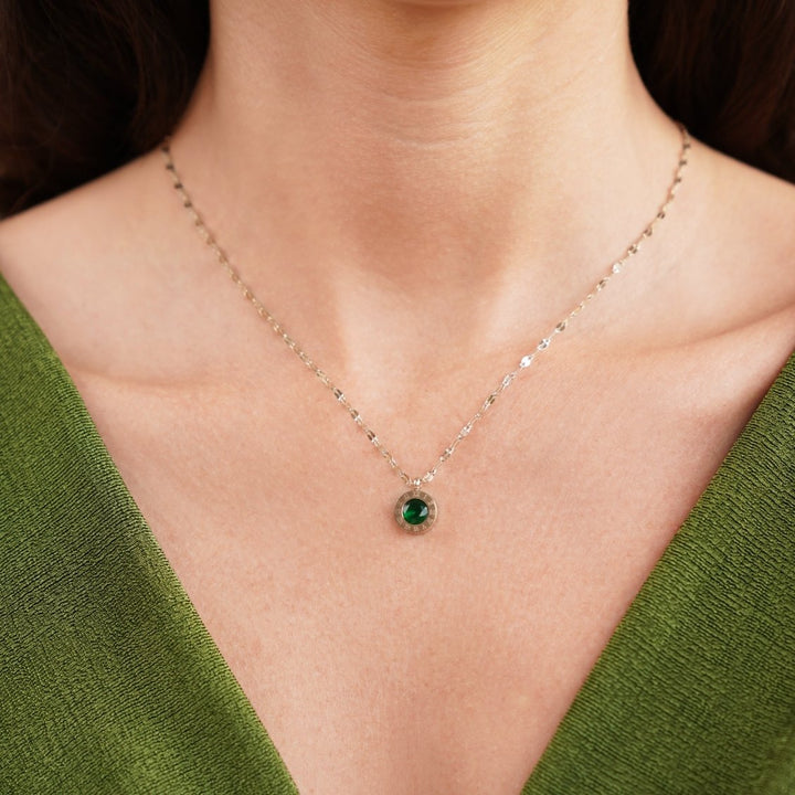 Ariana Emerald Athena Necklace