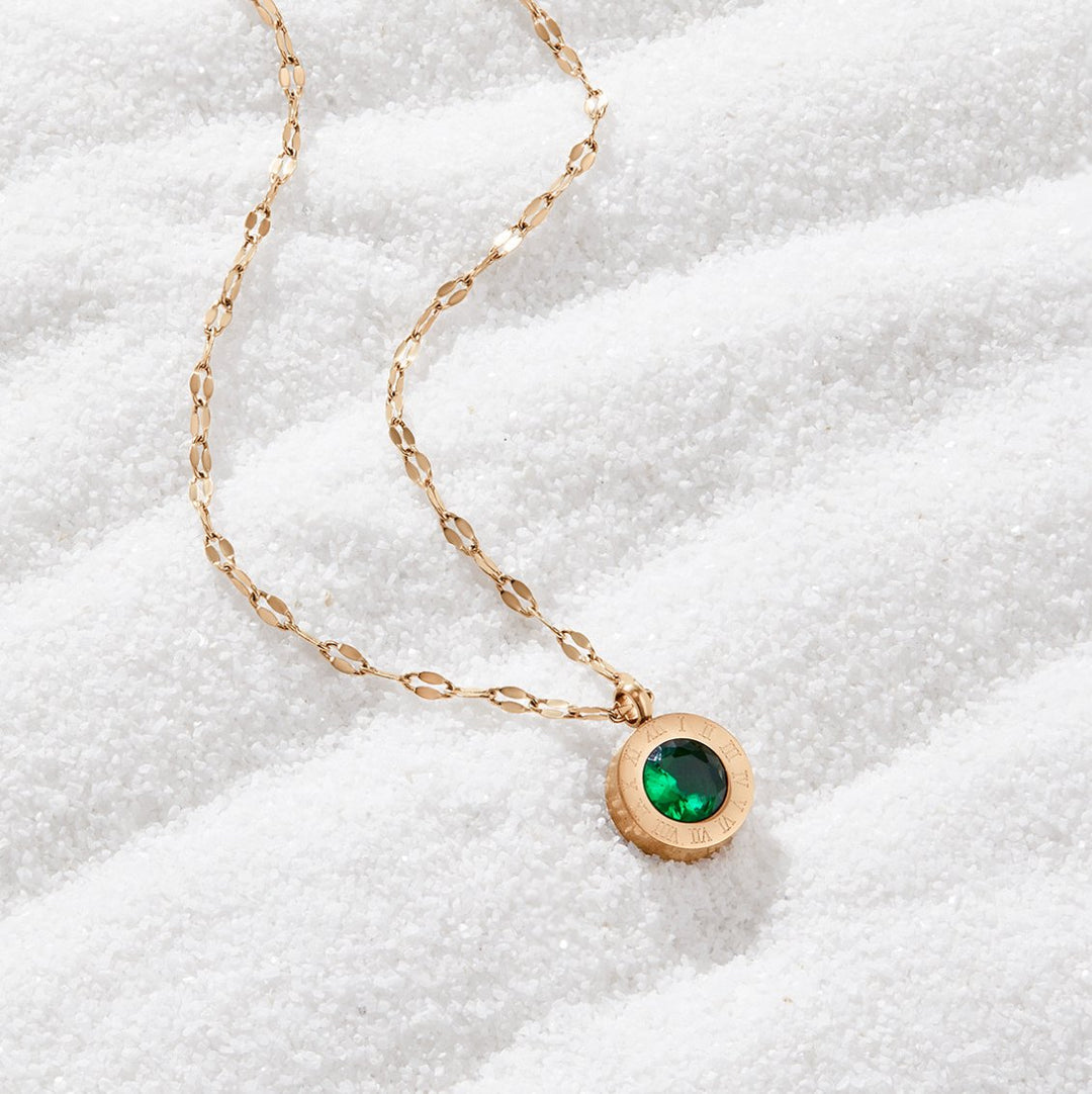 Ariana Emerald Athena Necklace