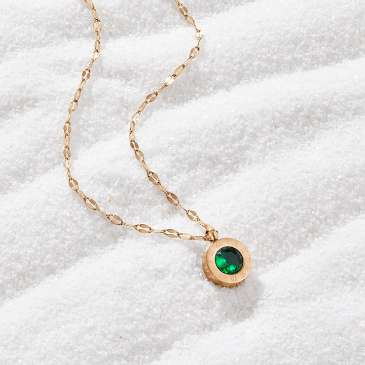 Ariana Emerald Athena Necklace