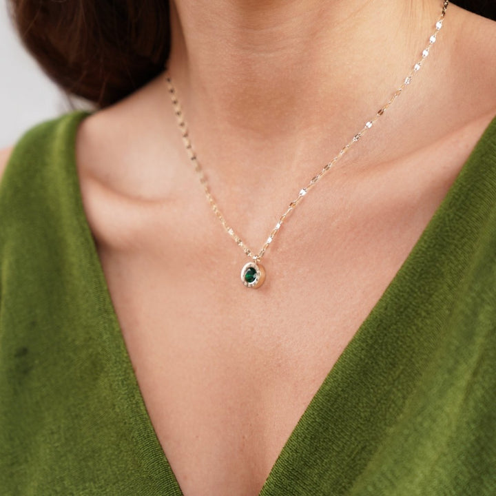 Ariana Emerald Athena Necklace